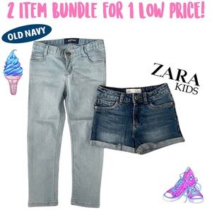 ❣️SALE! 2 for 1 Little Girl Denim Bundle! Perfect Condition! 💙👖